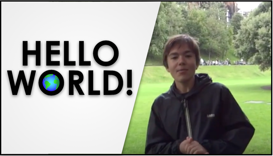 Hello World programme graphic